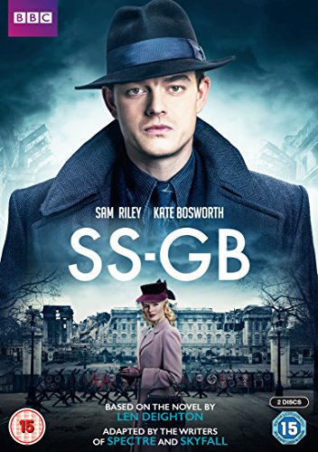 DVD cover for “SS-GB” featuring a man in a hat and wartime London.