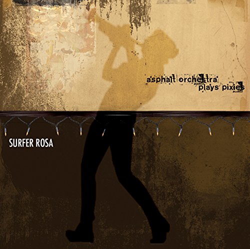 "CD cover with a silhouette of a person and a shadow on a grungy background."