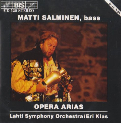 CD cover featuring baritone Matti Salminen in opera costume, holding a trumpet.