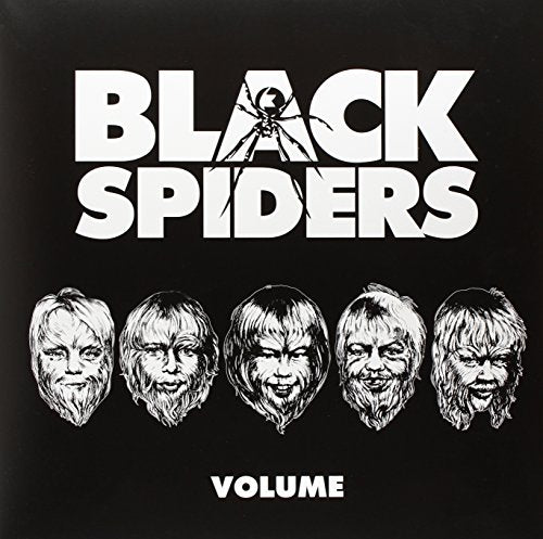Black Spiders Volume vinyl record cover with band member portraits.