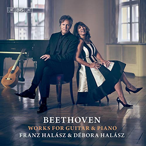 CD cover featuring musicians Franz and Débora Halász with a guitar and piano.