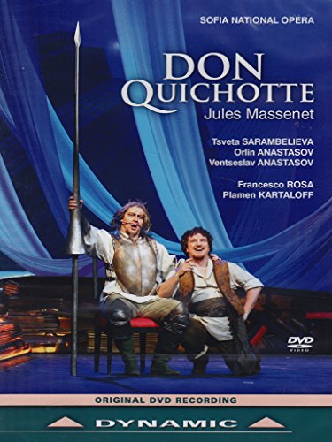 DVD cover featuring two men in period costumes, one holding a spear, on a blue stage.