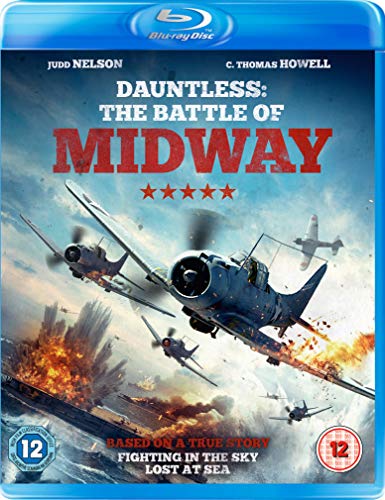Dauntless: The Battle of Midway" Blu-ray cover with WWII fighter planes in combat.