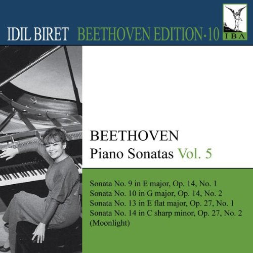 CD cover with pianist Idil Biret and Beethoven piano sonatas list.