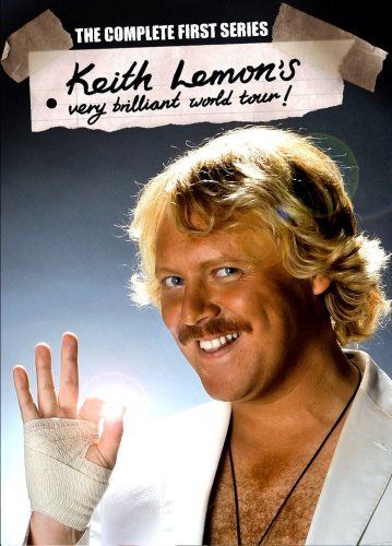 DVD cover featuring Keith Lemon with bandaged hand and blonde hair, against a blue background.