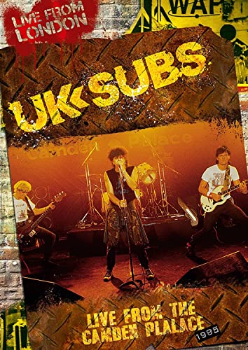 DVD cover for UK Subs’ “Live From London” concert, 1985.