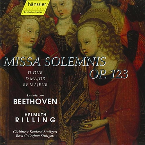 CD cover featuring a Renaissance-style painting of three choirboys in red robes.