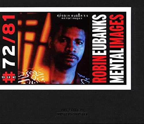 "CD cover with a man's portrait and red and white text on a black background."