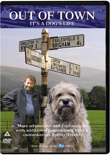 DVD cover featuring a man and dog standing by a signpost in a rural landscape.