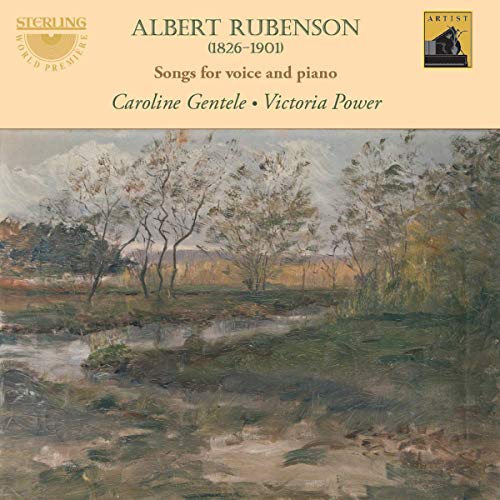 CD cover featuring a muted landscape painting of trees and water.