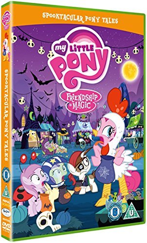 My Little Pony DVD cover featuring costumed ponies in a Halloween scene.