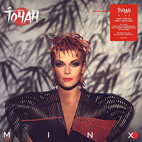 Toyah Wilcox album cover, "Minx", featuring the artist in dramatic 80s style.