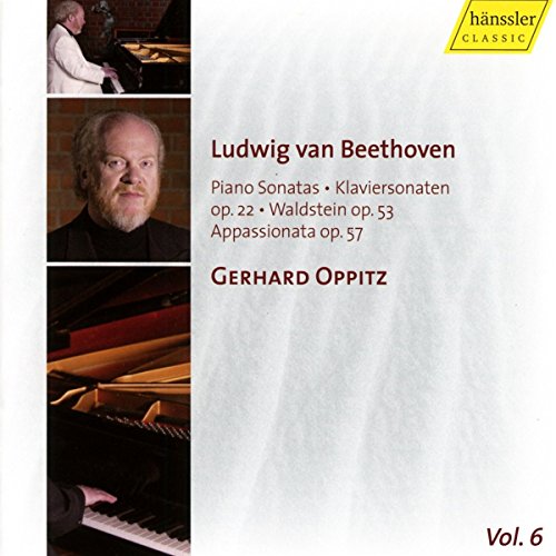 CD cover featuring pianist Gerhard Oppitz and text for Beethoven sonatas.
