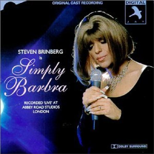 Barbra Streisand singing into a microphone on a CD cover.