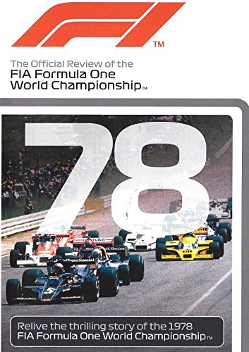 DVD cover for 1978 Formula One racing review, featuring cars racing.