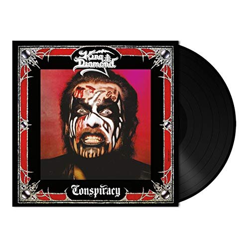 Vinyl record sleeve with a man's face painted with blood and white makeup.