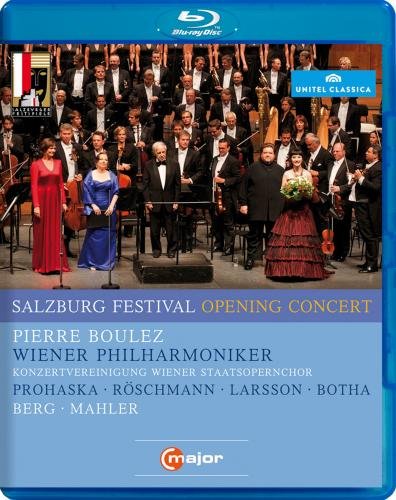 Blu-ray cover for Salzburg Festival Opening Concert 2011 with orchestra and singers.