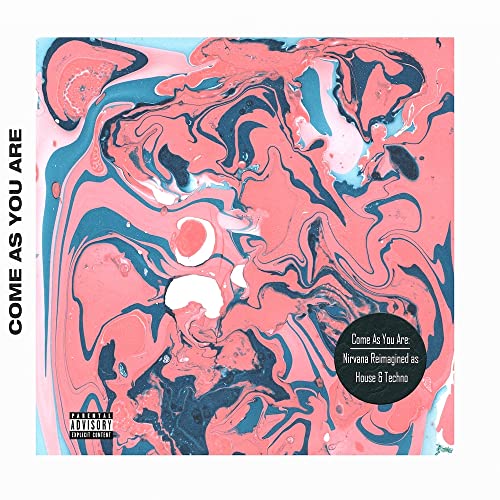CD cover with swirling pink and blue marbled paint, text overlay.