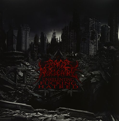 Album cover: destroyed city backdrop with band logo and title in red.