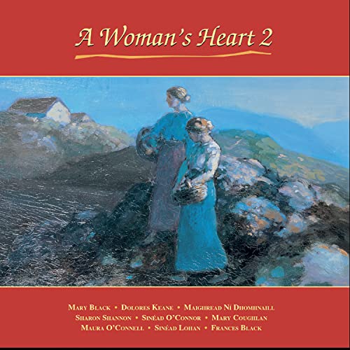 Vinyl album cover: painting of two women by a coastal landscape.