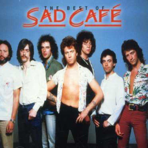 "CD album cover featuring the band 'Sad Cafe' against a blue background."
