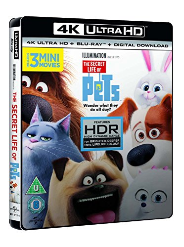 "The Secret Life of Pets" Blu-ray case featuring animated pets on the cover.