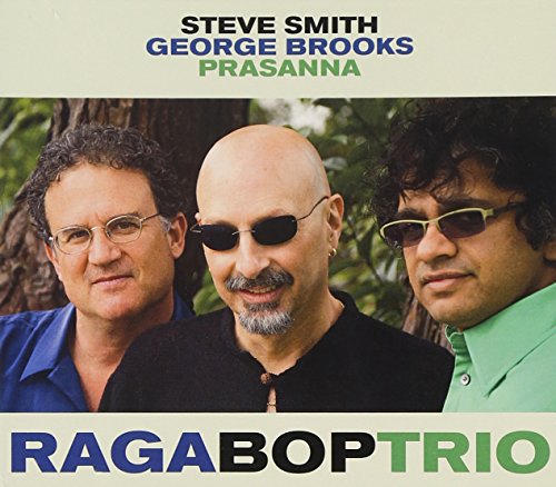 "Album cover featuring three men wearing sunglasses, with text 'Ragabop Trio' and artist names."