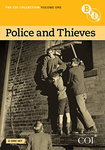 DVD cover for "Police and Thieves" showing men near a window.