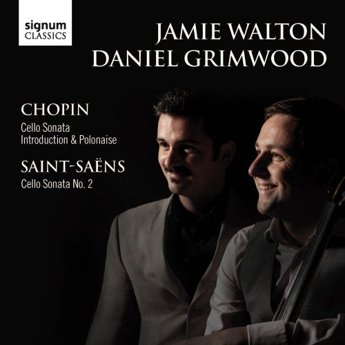 CD cover featuring portraits of musicians Jamie Walton and Daniel Grimwood.