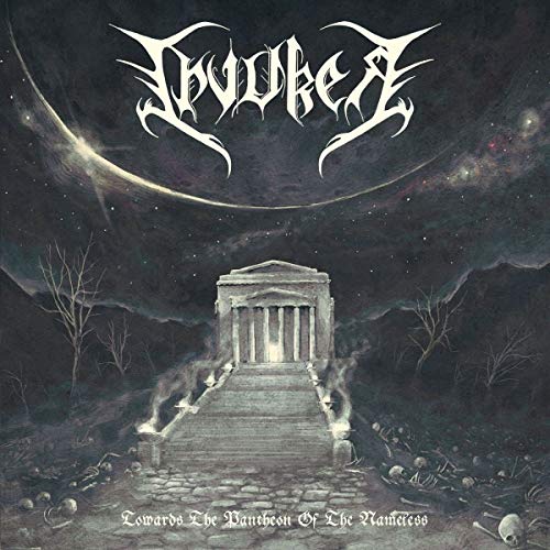 CD cover: dark landscape with a temple, skeletal remains, and band logo.