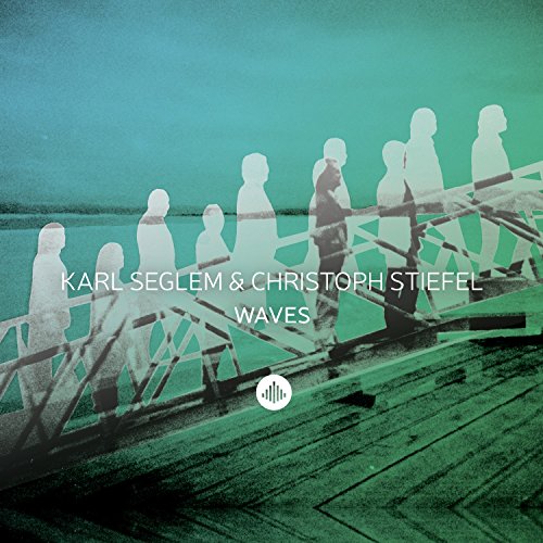 Album cover with silhouetted people on a dock, green-toned background, and white text overlay.