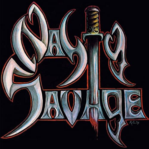 Nasty Savage album cover featuring a silver dagger and stylized lettering.