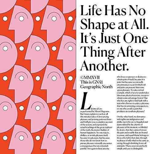 CD cover: repeating face pattern with text, “Life Has No Shape.”
