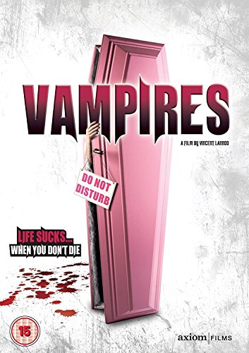 DVD cover for "Vampires" featuring a pink coffin and a hand.