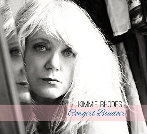 Album cover with a black and white photo of a woman's face and text overlay.