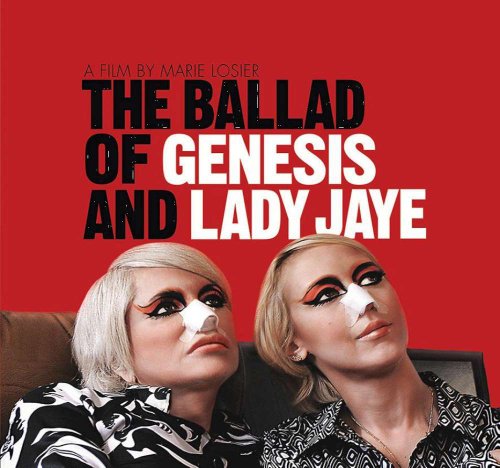 CD cover for "The Ballad of Genesis & Lady Jaye" featuring two women.