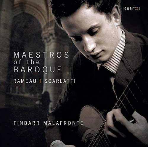 CD cover featuring guitarist Finbarr Malafronte in sepia tones.