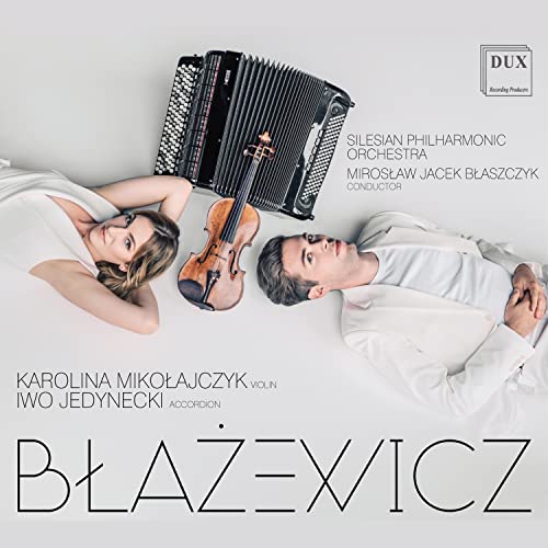 CD cover featuring violin, accordion, and two people lying down.
