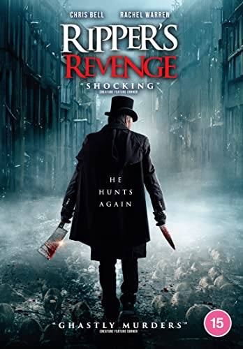 DVD cover for "Ripper's Revenge" featuring a man with a knife walking away.