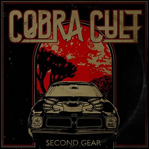 Cobra Cult album cover: red sunset, car, and bold text design.