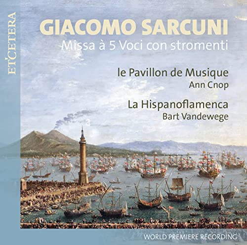 CD cover for Giacomo Sarcuni’s “Missa à 5 Voci” with a nautical painting.