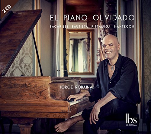 CD cover featuring pianist Jorge Robaina seated at a grand piano.