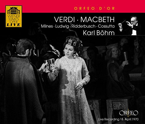 CD cover for Verdi’s Macbeth opera, featuring singers in costume.