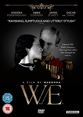 DVD cover for the film "W.e." featuring Wallis Simpson and Edward VIII.