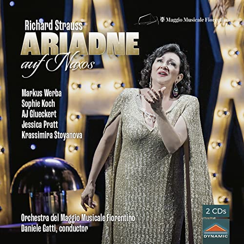 CD cover for Richard Strauss’ “Ariadne auf Naxos” featuring a soprano.