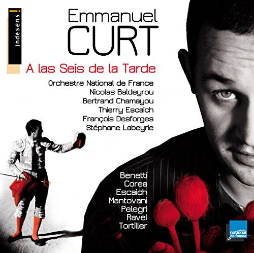 CD cover: Emmanuel Curt, "A las Seis de la Tarde," with a matador image.