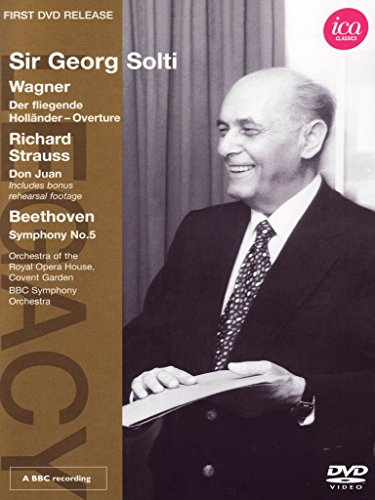 DVD cover featuring a black-and-white photo of Sir Georg Solti holding sheet music.