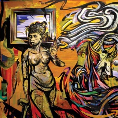 CD cover: abstract painting of a woman and horse head.