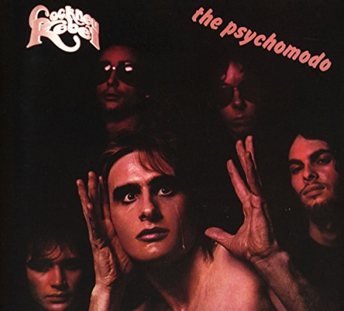Cockney Rebel album cover featuring a man with hands on his face and four band members.