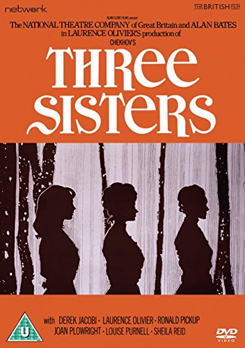 DVD cover for "Three Sisters" featuring silhouettes of three women.